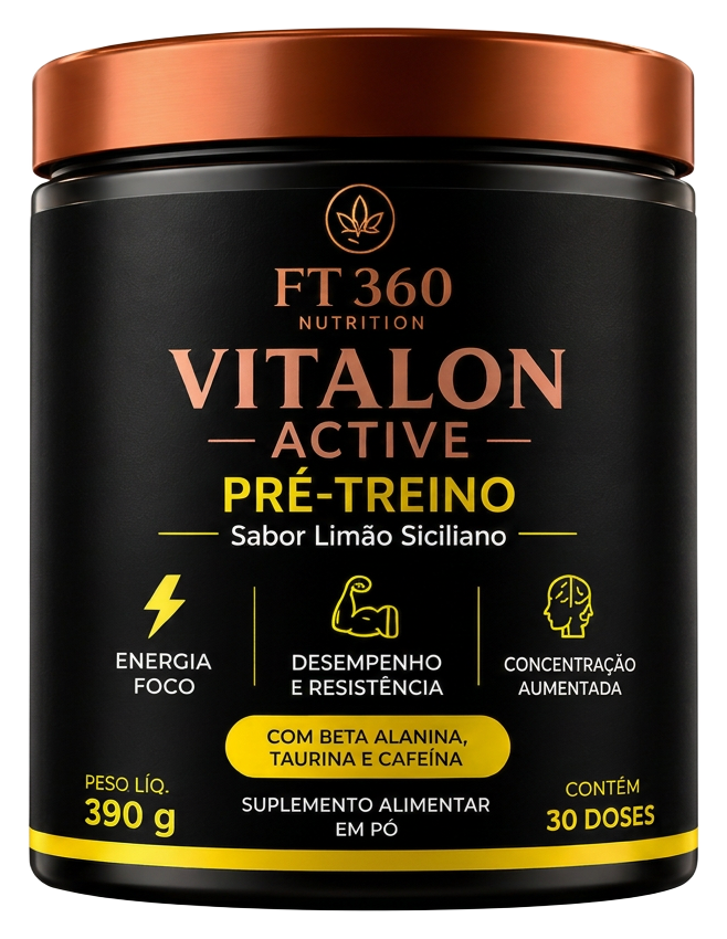 Embalagem do suplemento Vitalon ACTIVE da FT 360 Nutrition